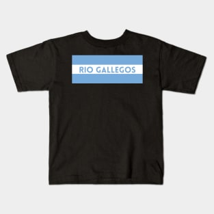 Rio Gallegos City in Argentina Flag Kids T-Shirt